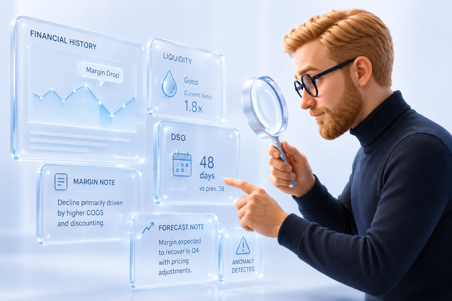 CFO-level financial reporting examples and KPI insights